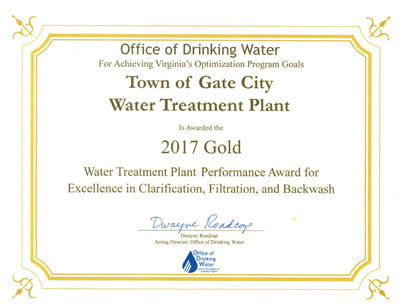 Gold Award 2016 - Water Treatment Plan