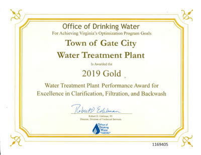 Gold Award 2019 - Water Treatment Plan