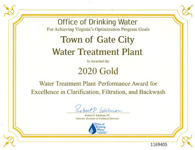 Water Treatment Plant Recognized for Excellence